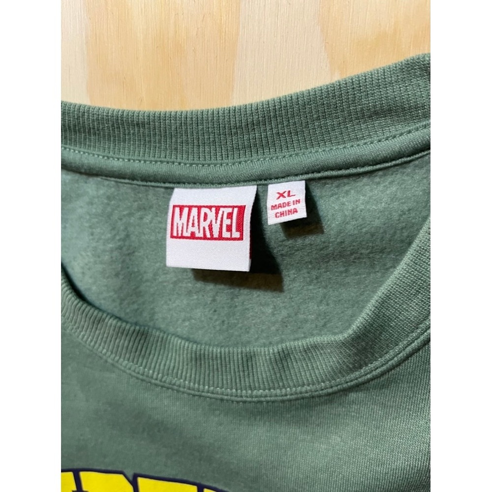Marvel Spider Man Graphic Sweatshirt Green Vintage Retro Comic Style - Picture 3 of 4